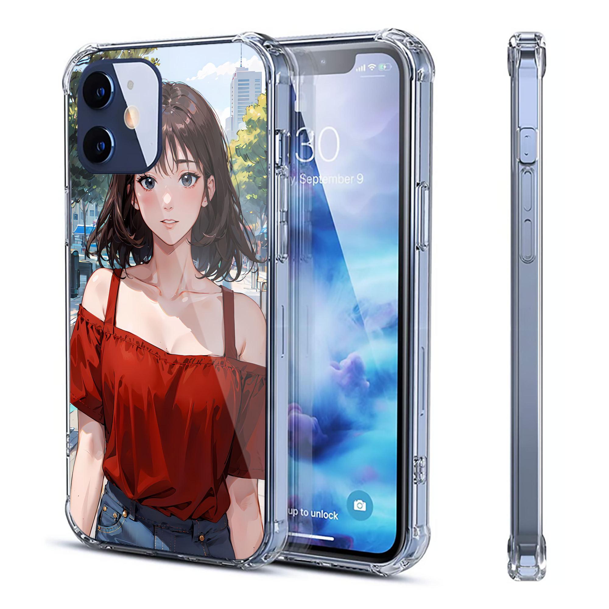 （画像用） SLAM DUNK／スラムダンク 【iPhone 12シリーズ対応】透明スマホケース（クリアソフトケース）